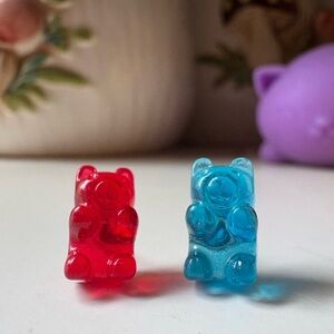 4/$13 Handmade Gummy Bear Earrings